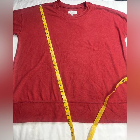 LUCKY BRAND Women’s rust red crew neck lightweight sweater size M - Picture 12 of 12